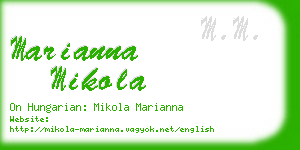marianna mikola business card